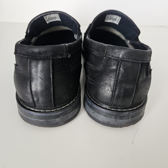 Steve Madden Mens Black Leather Slip On Loafers Sz 11 - Picture 4 of 8